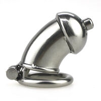 Built-In Lock Chastity Cage With Penis Plug