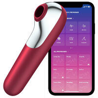 Satisfyer Dual Love Vibrator And Suctioner With Pulsed Air